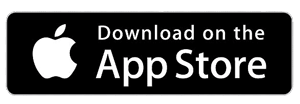 A black rectangle with the Apple logo next to text that reads Download on the App Store